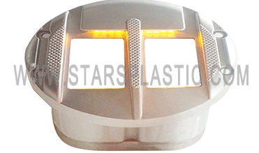 Two-Aspect Advanced Warning Traffic Safety Outstanding Visibility Aluminum Road Stud