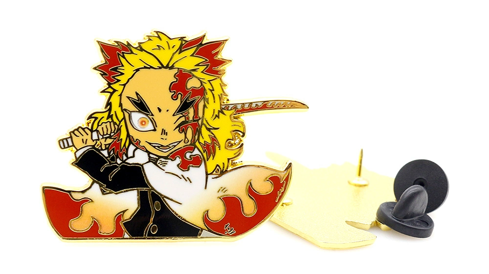 Custom Promotion Brass Brooch Souvenir Zinc Alloy Flower Logo Gold Cute Metal Craft Emblem Anime Badge Lapel Soft Enamel Pin for Promotional Gift No Minimum