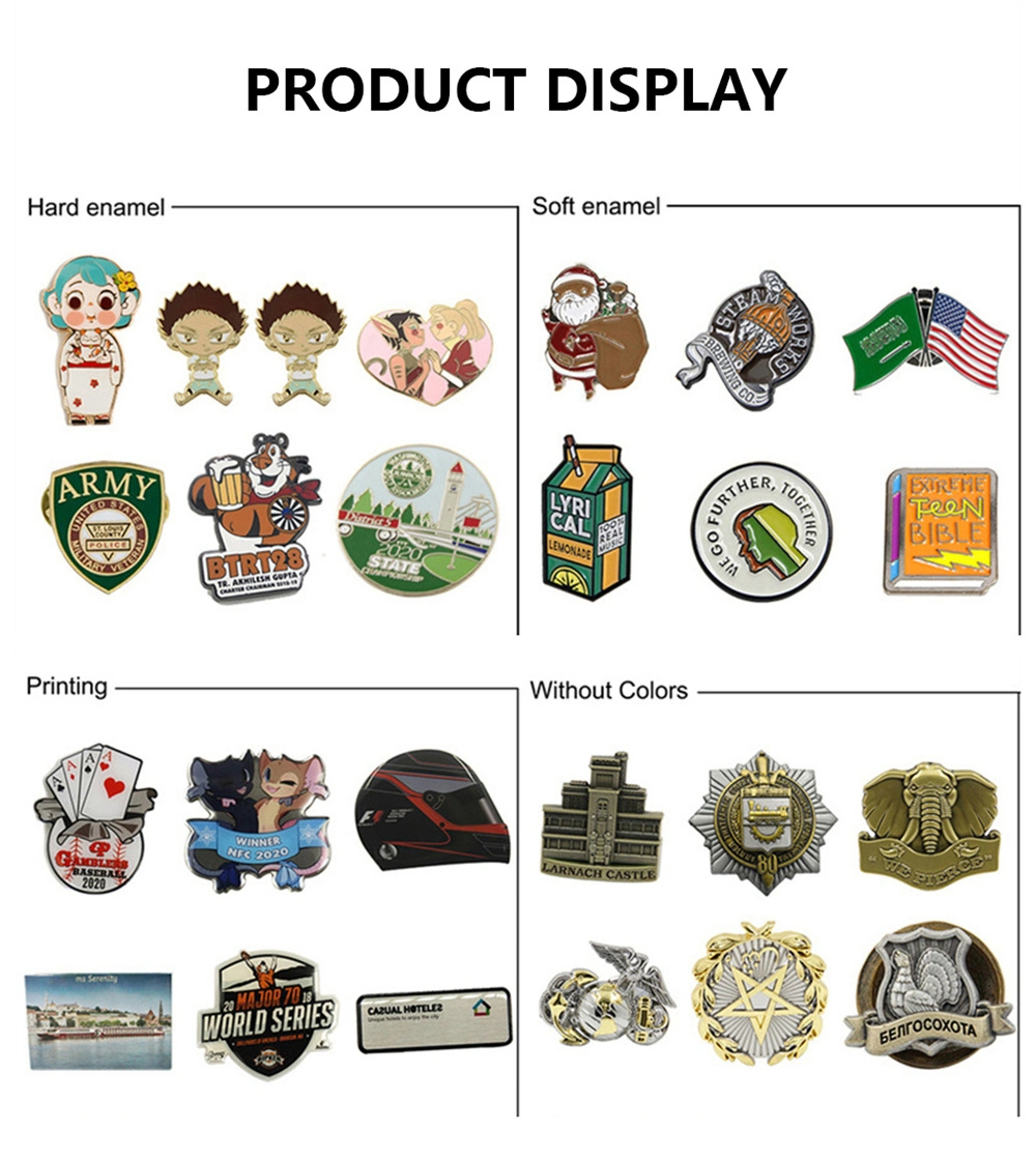 Professional Badge Supplier Wholesale Custom Logo Metal Crafts 3D Anime Cartoon Style Awards Button Brooch Soft Hard Enamel Lapel Pin