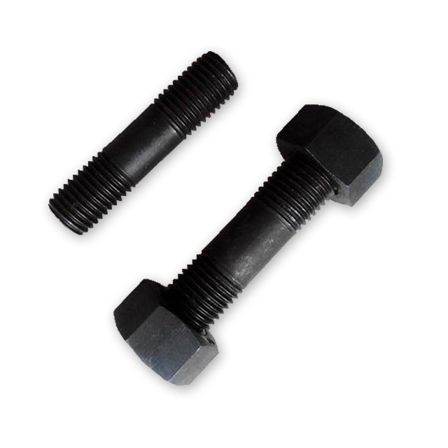 DIN976/A193/A320/A354 Grade 8.8/10.9/12.9/B7/B8/Bc/Bd Black/Zinc Plating Quenched and Tempered Heat-Treated Double End Stud Bolt