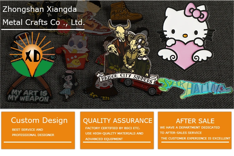 Wholesale Promotion Custom Emblem Logo Fashion 3D Anime Cartoon School Soft Hard Enamel Metal Button Lapel Pin Badge for Promotional Gift