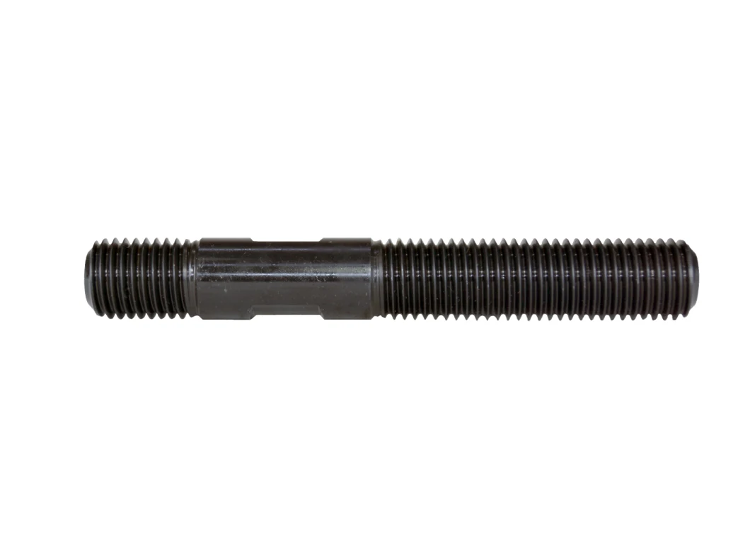 DIN976/A193/A320/A354 Grade 8.8/10.9/12.9/B7/B8/Bc/Bd Black/Zinc Plating Quenched and Tempered Heat-Treated Double End Stud Bolt