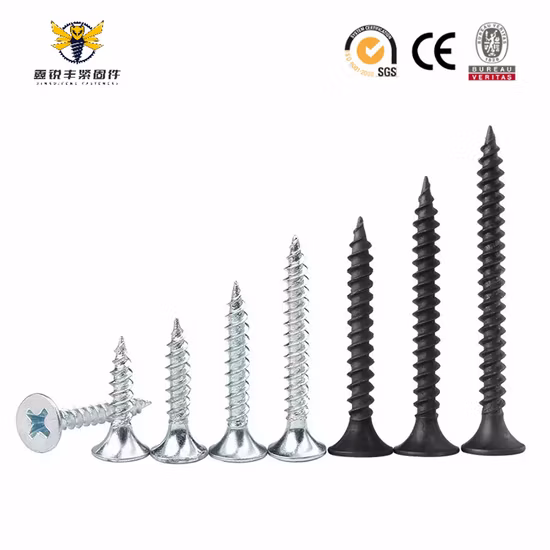 Black Phosphated Bugle Head pH Nails /Gypsum Screw/ Drywall Screws for Drywall to Metal