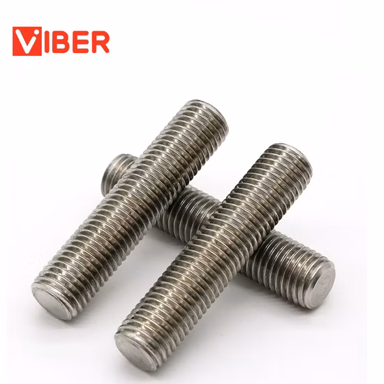 8.8 10.9 Grade Stainless Steel Galvanized Full Thread Acme Trapezoidal Stud Bolt Threaded Rod