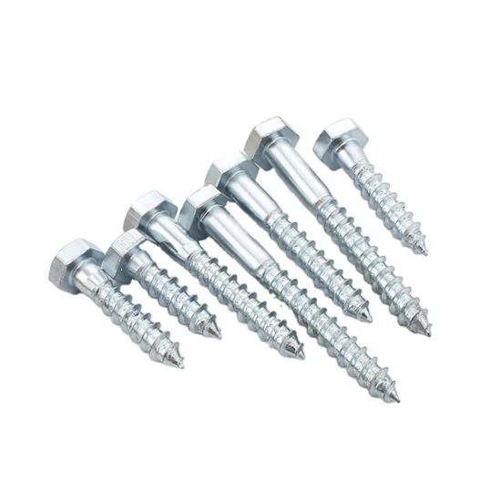 Whole High Quality DIN571 Stainless Steel Hex Lag Wood Screw