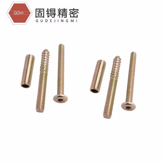 Auto Part Fastener/Machine Screw Steel Black Phosphated Galvanized M4 M6 Knurled Square Neck Screw/Black Screw/Custom Steel Screw