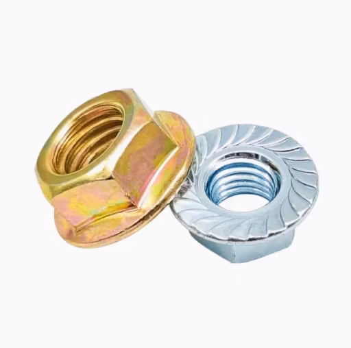 DIN 6923 Natural Colour Hexagon Flange Nut - Non-Serrated Class 8/10