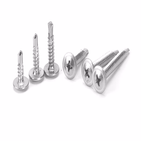 Round Head Cross Mechanical Screw with Flat Washer, Yellow Zinc Plated