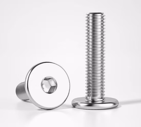 D: 6*L: 12 304 Stainless Steel Flat Hexagon Head Bolts